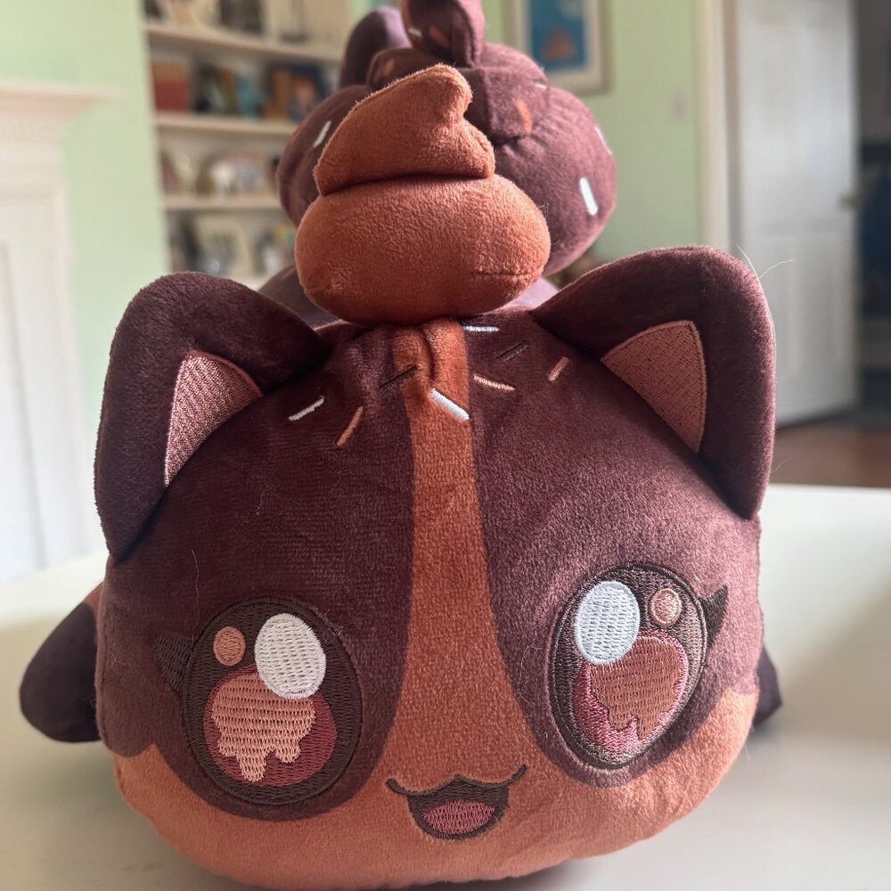 Aphmau MeeMeows Chocolate Ice Cream Cat 11" - Good Condition